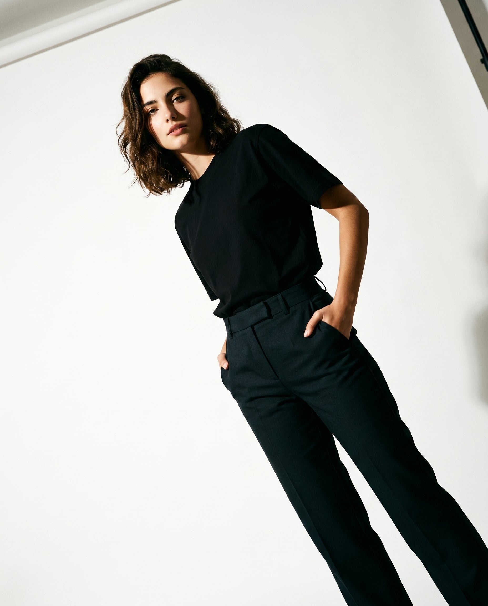 plain oversized t-shirt (black)