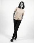 plain oversized t-shirt (beige)